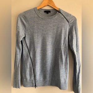 Light Blue Merino wool sweater, JCrew, Size S